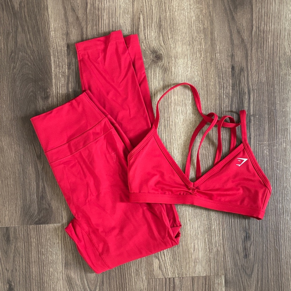 Gymshark Carmine Red Workout Set